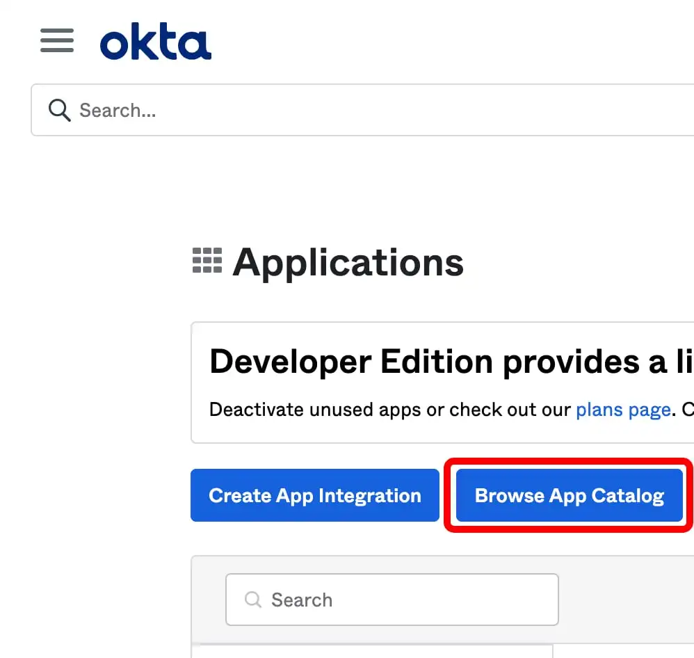 Okta: Neue Anwendung hinzufügen (1/2)