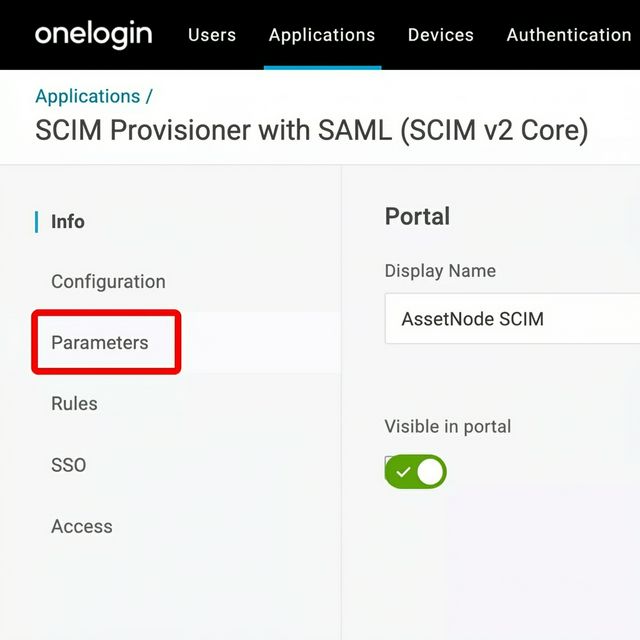 OneLogin: Anwendung benennen und speichern