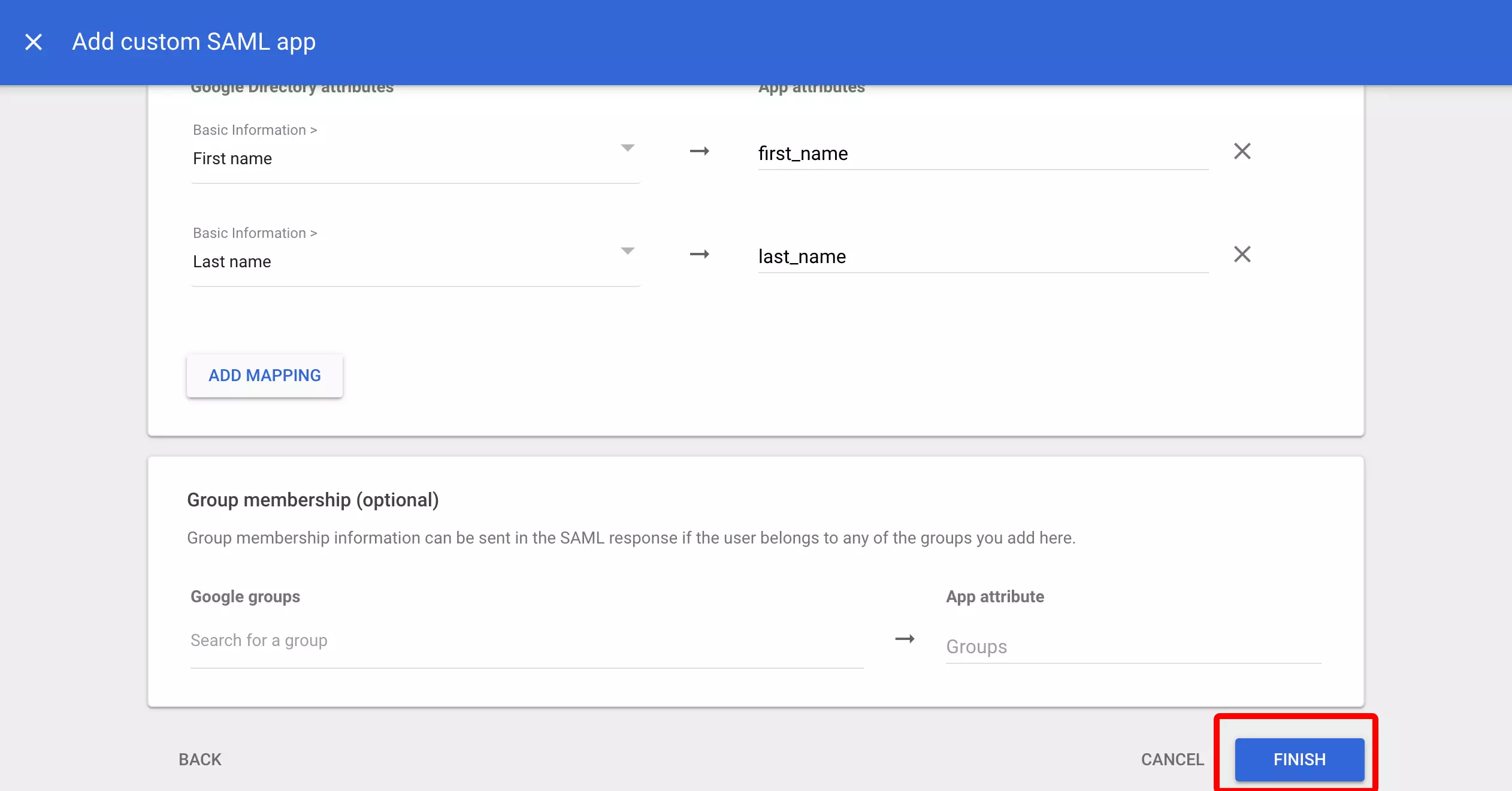 Google Workspace: Inserisci i dati in AssetNode