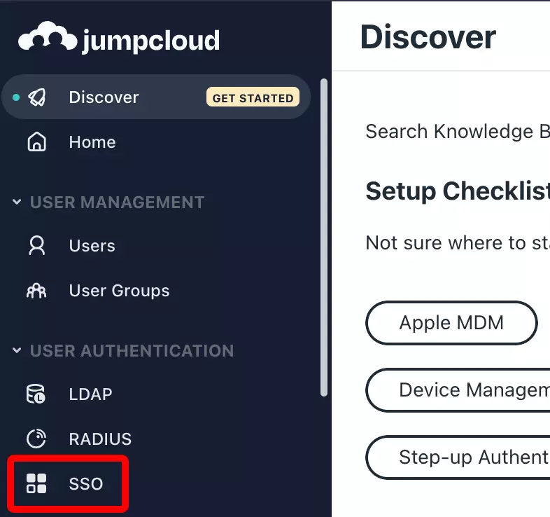 JumpCloud: Zaloguj się do JumpCloud